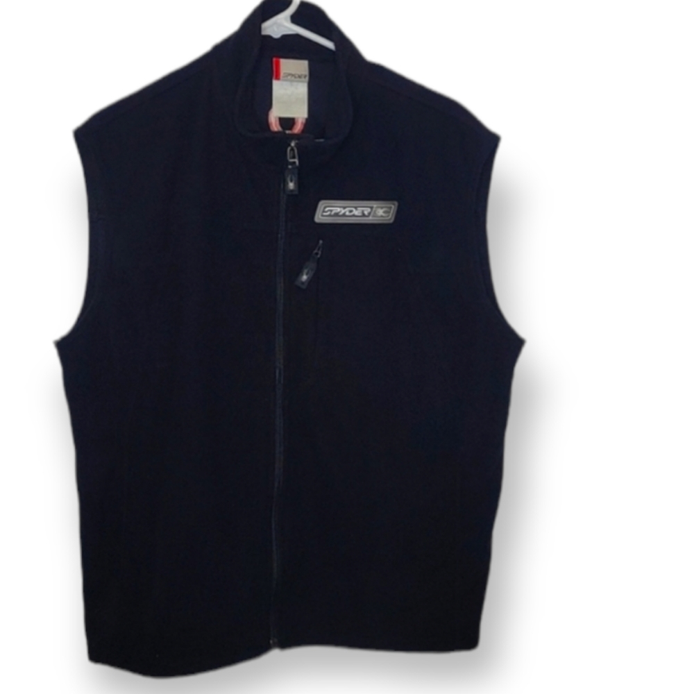 SPYDER Black Fleece Zip Up Vest